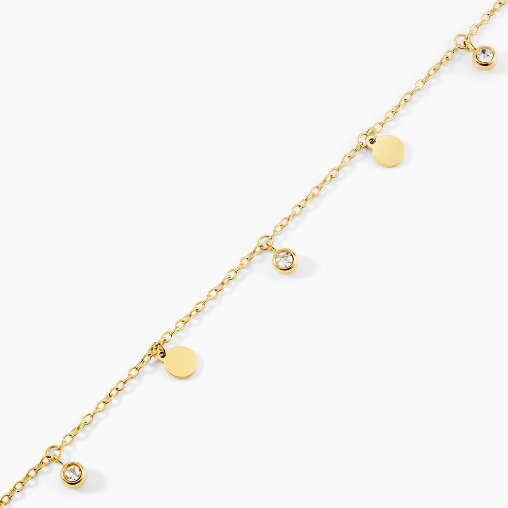 Bracelet Aurore Acier Dor&eacute; Cristal - Bracelets cha&icirc;nes Femme | Marc Orian