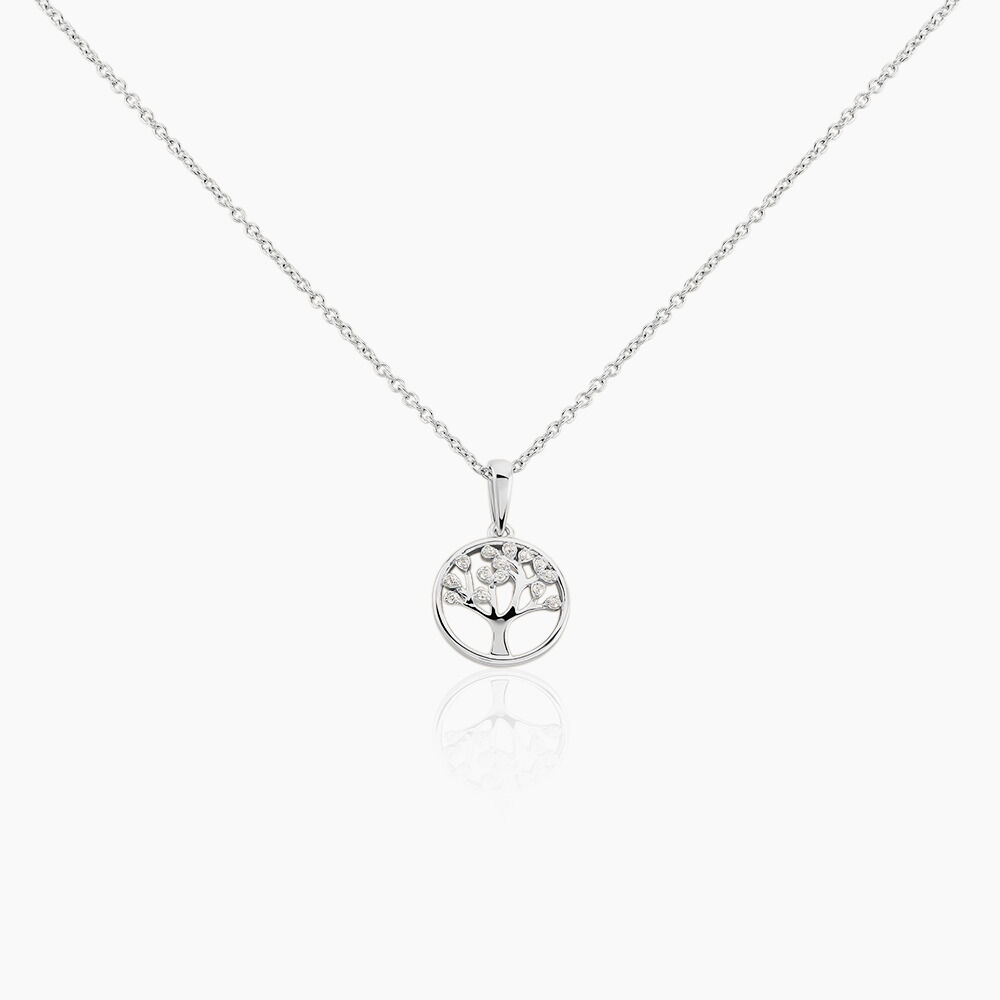 Collier Veva Argent Blanc Oxyde De Zirconium - Colliers avec pierres Femme | Marc Orian