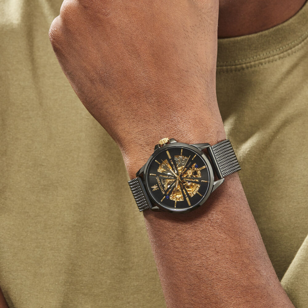 Montre Montignac Round Automatique Noir - Montres automatiques Homme | Marc Orian