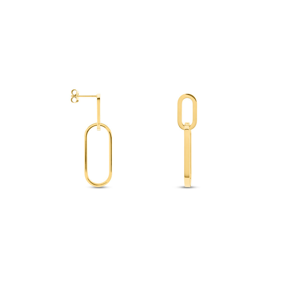 Boucles D'oreilles Pendantes Manille Acier Jaune - Pendantes Femme | Marc Orian