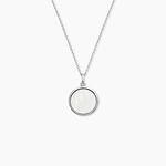 Collier Zealie Argent Blanc Nacre - Colliers avec pierres Femme | Marc Orian