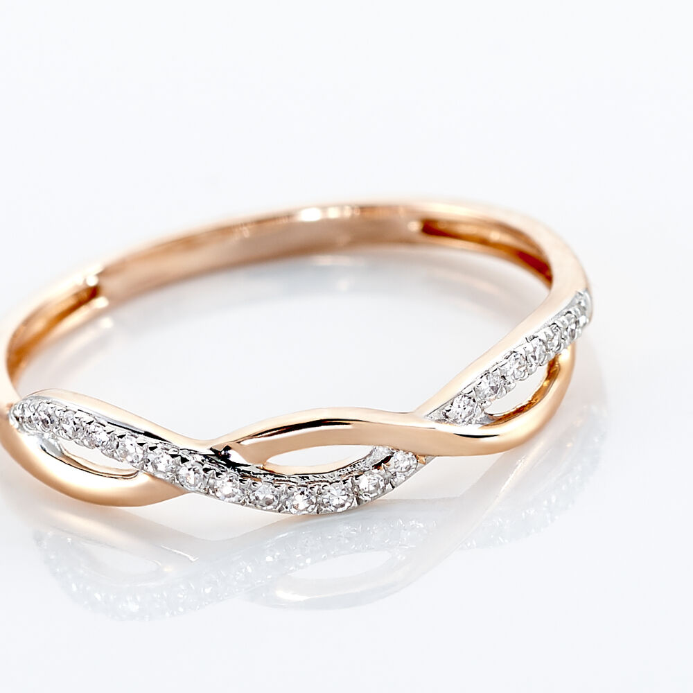 Bague Alizee Or Rose Diamant - Bagues pierres précieuses Femme | Marc Orian