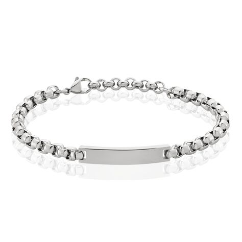 Bracelet Identite Acier Blanc Doryan - Gourmettes Homme | Marc Orian