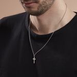 Collier Argent Blanc Pavlo - Colliers fantaisie Homme | Marc Orian
