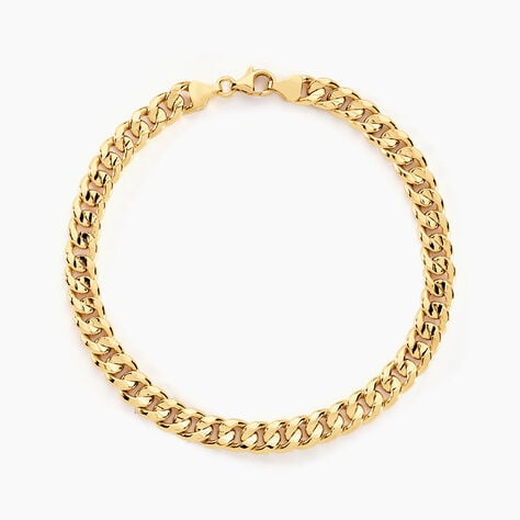 Bracelet Iris Or Jaune Maille Gourmette - Bracelets mailles Homme | Marc Orian