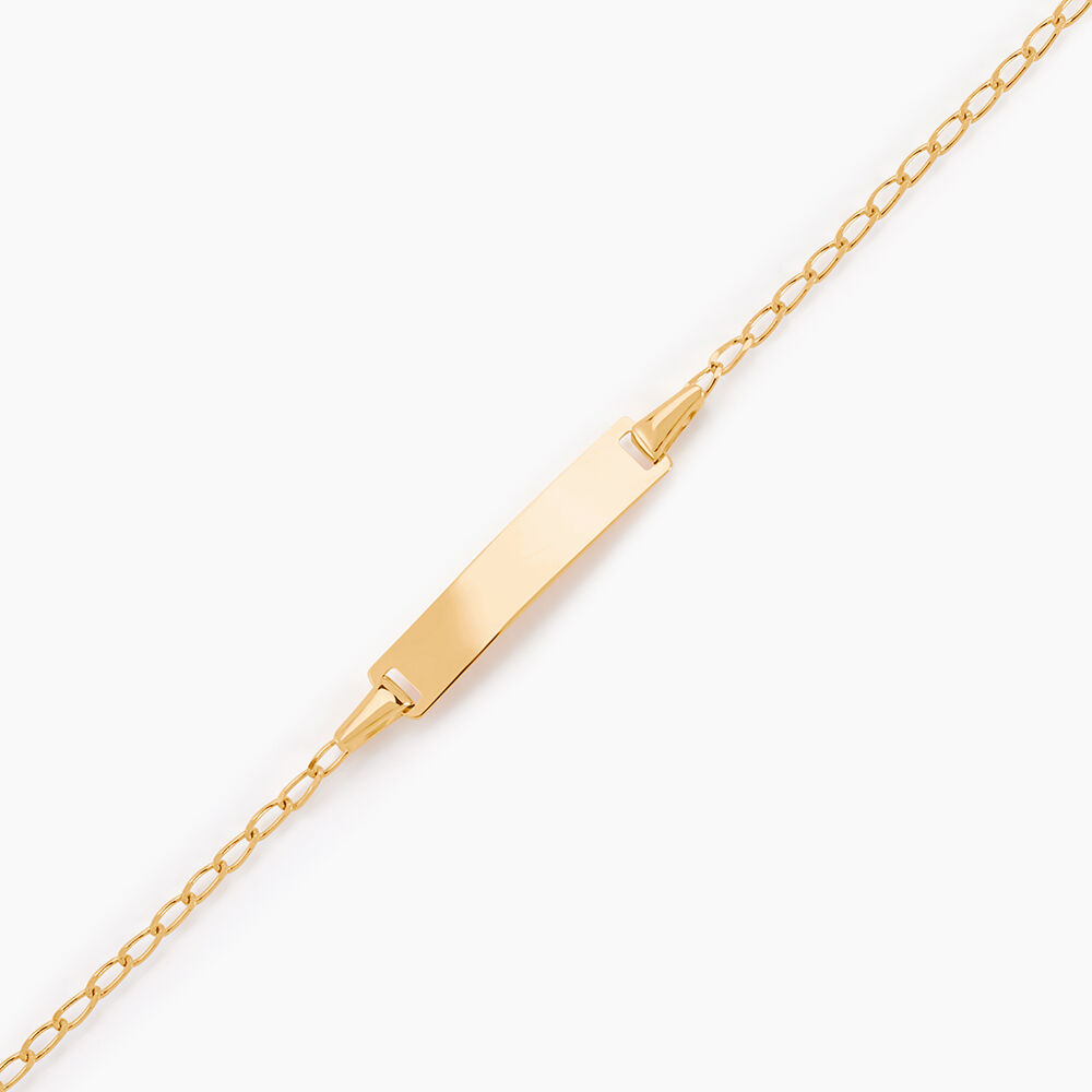 Bracelet Identit&eacute; Estella Maille Cheval Or Jaune - Gourmettes Enfant | Marc Orian