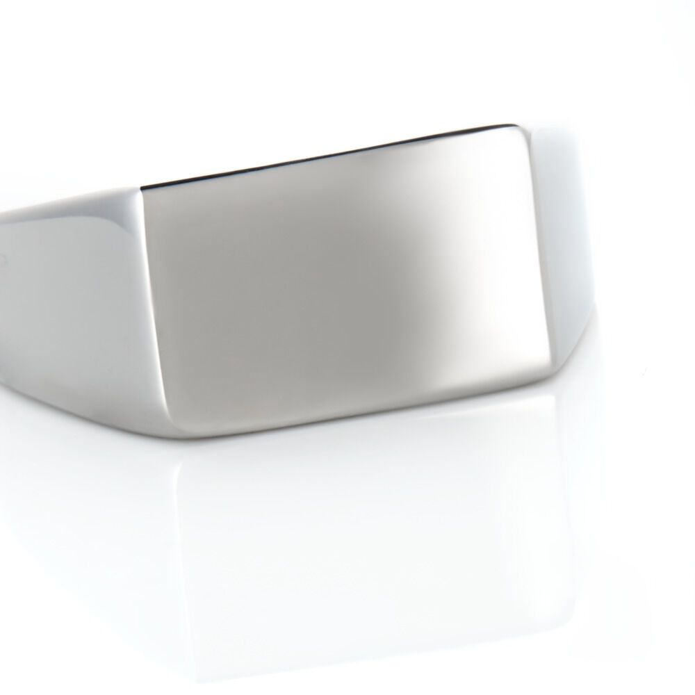 Chevalière Acier Gris Luciano - Chevalières Homme | Marc Orian