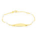 Bracelet Identité Gaspardine Maille Forçat Or Jaune Perle De Culture - Gourmettes Enfant | Marc Orian