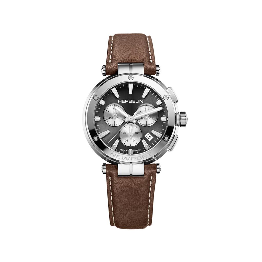 Montre Herbelin Newport Chrono Gris - Montres &eacute;tanches Homme | Marc Orian