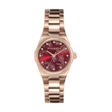 Montre Olivia Burton Mini Hexa Bordeaux - Montres &eacute;tanches Femme | Marc Orian