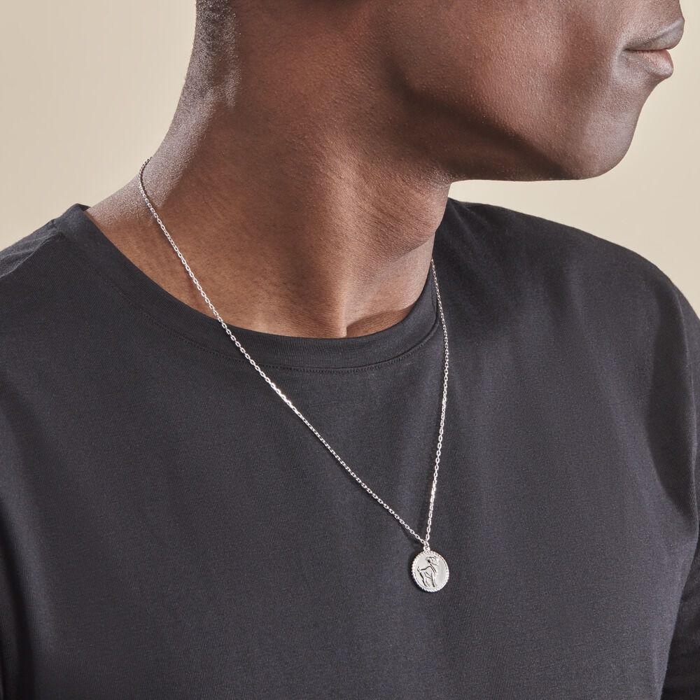 Collier Argent Blanc Lew - Colliers Homme | Marc Orian
