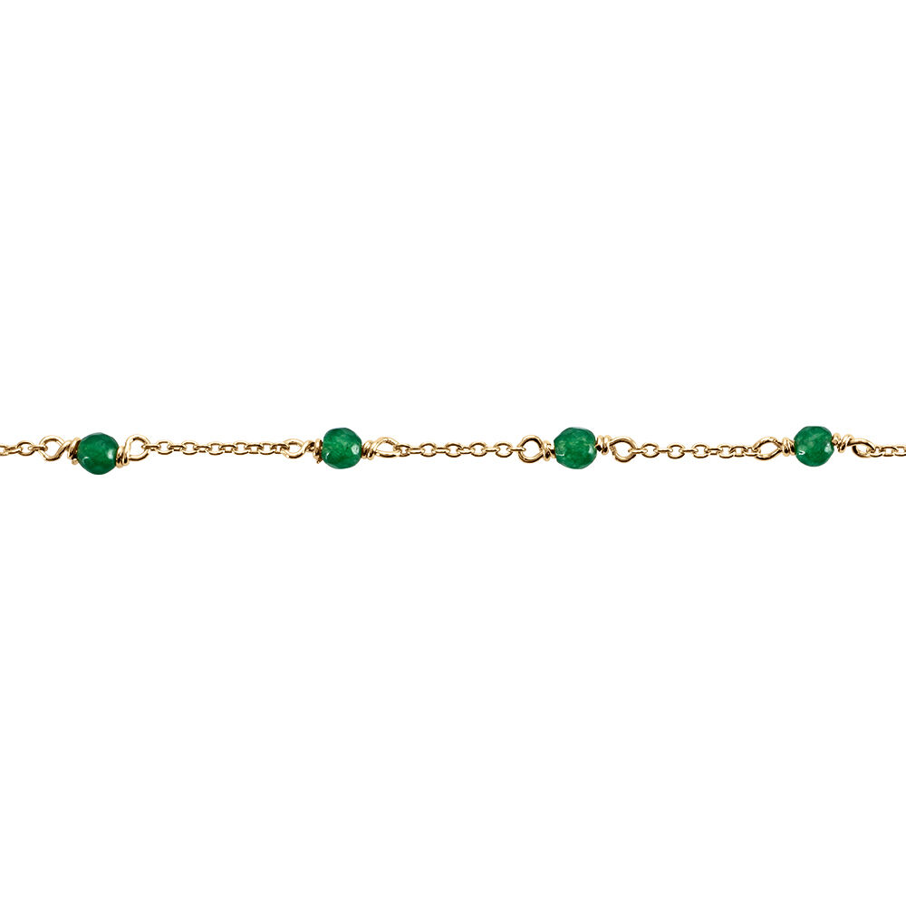 Bracelet Calliope Plaqué Or Doré Agate - Bracelets chaînes Femme | Marc Orian