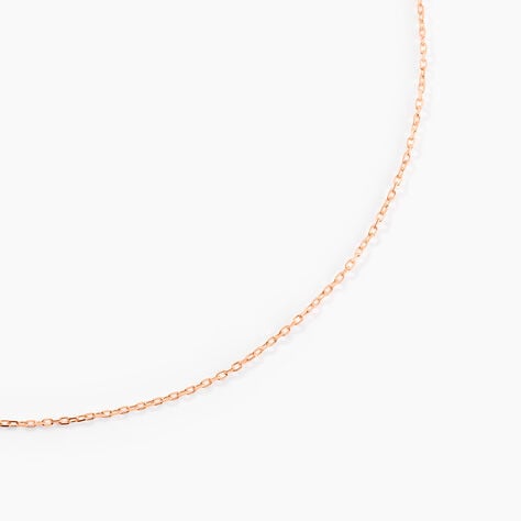 Cha&icirc;ne Igoa Maille For&ccedil;at Diamantee Or Rose - Chaines Femme | Marc Orian