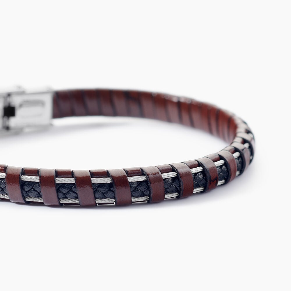 Bracelet Acier Blanc Edouard - Bracelets cuir Homme | Marc Orian