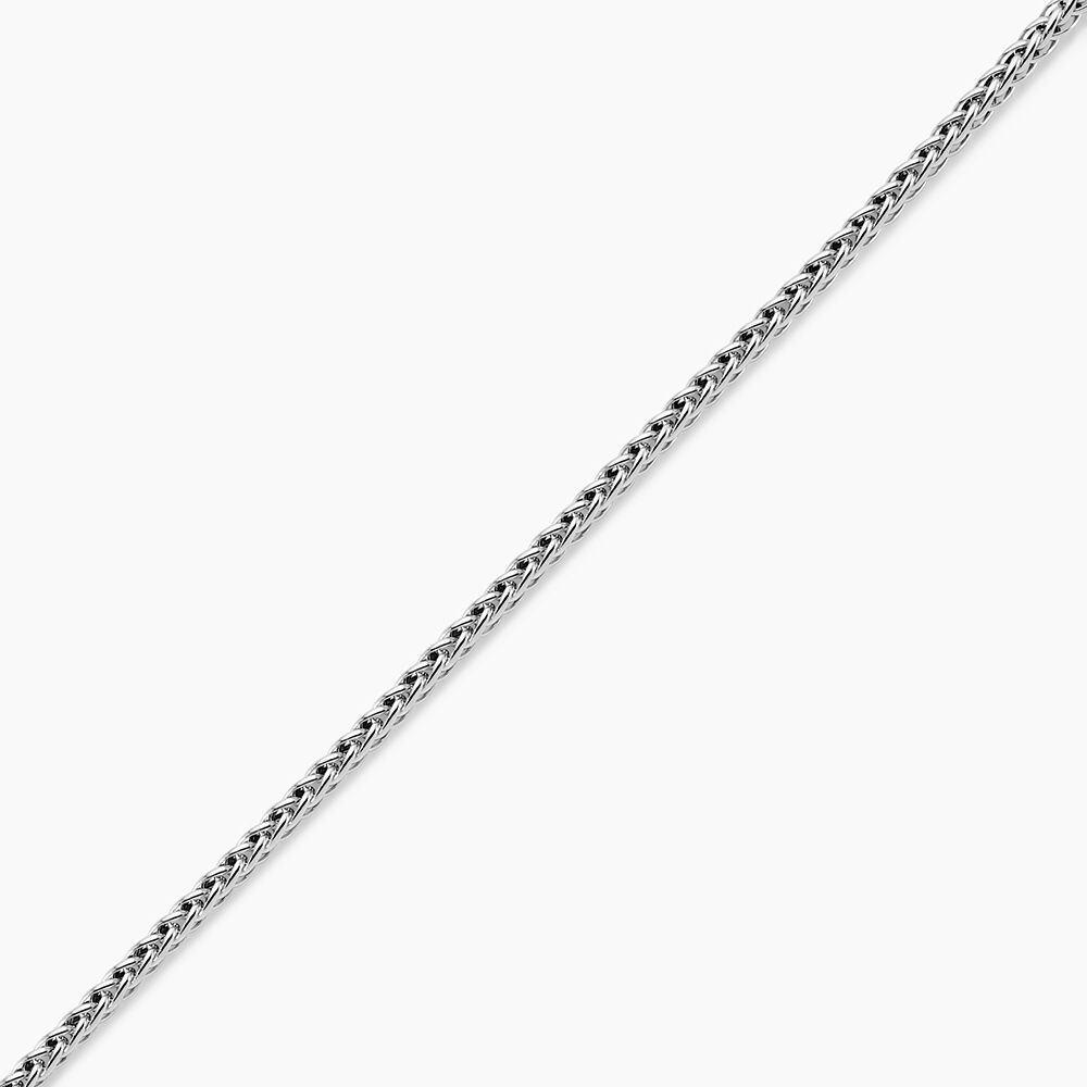 Bracelet Jany Maille Palmier Or Blanc - Bracelets mailles Femme | Marc Orian