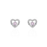 Boucles D'oreilles Puces Carren Argent Blanc Oxyde De Zirconium - Puces Femme | Marc Orian