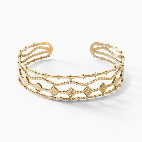 Bracelet Manchette Eva Acier Jaune - Bijoux fantaisie Femme | Marc Orian