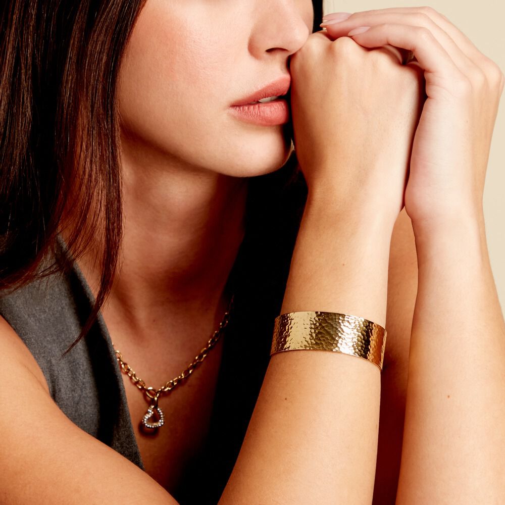 Jonc Malaga Acier Jaune - Bracelets Femme | Marc Orian