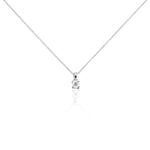 Collier Alexandra Or Blanc Diamant - Colliers solitaires Femme | Marc Orian