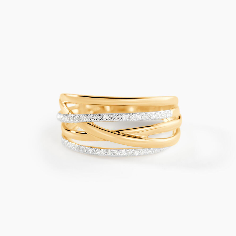 Bague Presilia Or Jaune Diamant - Parures de mariage Femme | Marc Orian