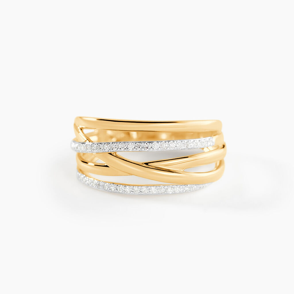 Bague Presilia Or Jaune Diamant - Parures de mariage Femme | Marc Orian