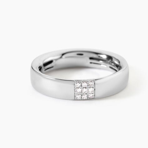 Bague Hajila Or Blanc Diamant - Bagues pierres pr&eacute;cieuses Femme | Marc Orian