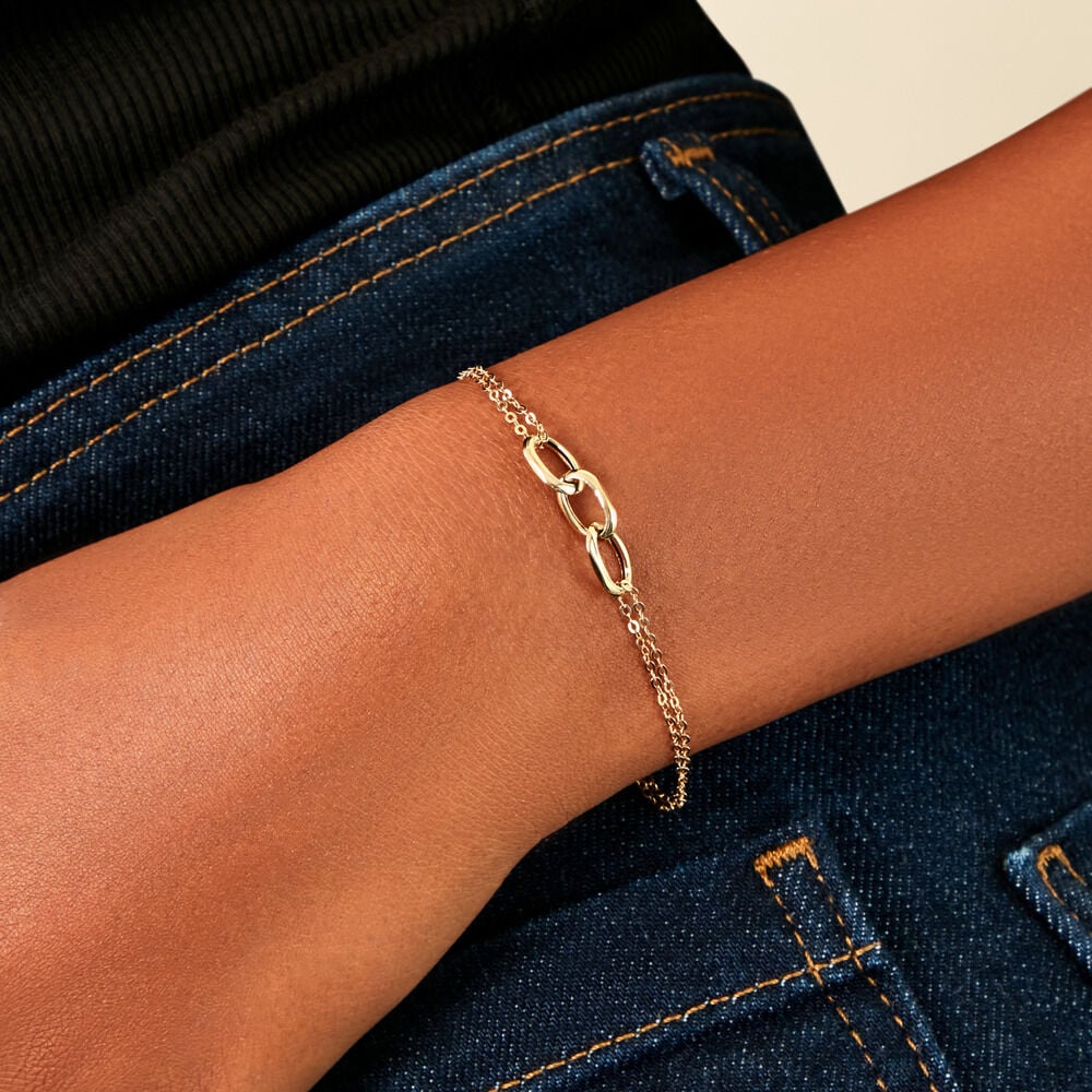 Bracelet Dorrie Or Jaune - Bracelets chaînes Femme | Marc Orian