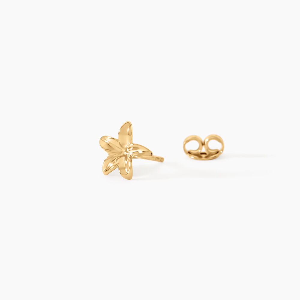 Boucles D'Oreilles Puces Nikita Argent Dor&eacute; A L'Or 750/1000 - Puces Femme | Marc Orian