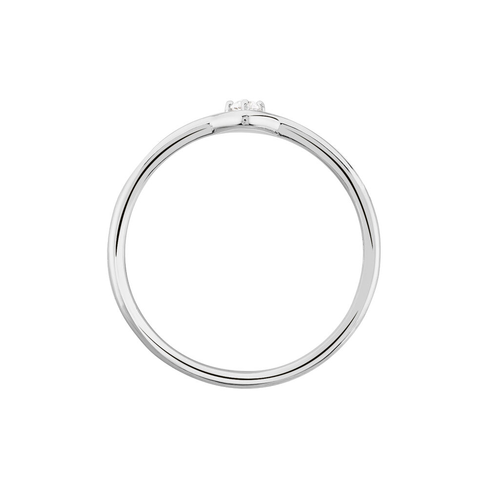 Bague De Phalange Elane Argent Blanc Oxyde De Zirconium - Bagues phalange Femme | Marc Orian