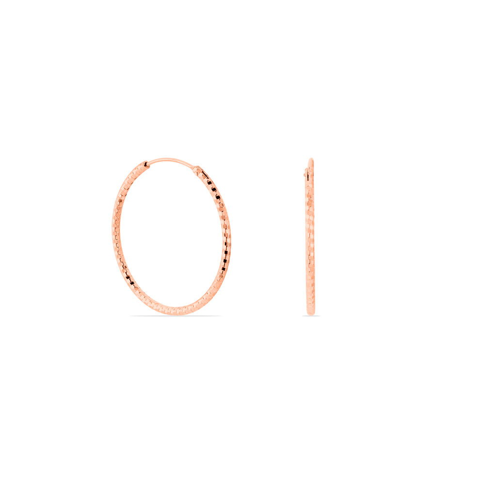 Créoles Argent Rose Agathe - Créoles Femme | Marc Orian