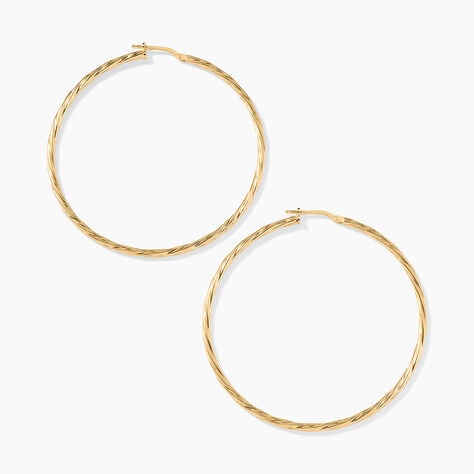 Cr&eacute;oles Argent Dor&eacute; A L'Or 750/1000 - Cr&eacute;oles Femme | Marc Orian