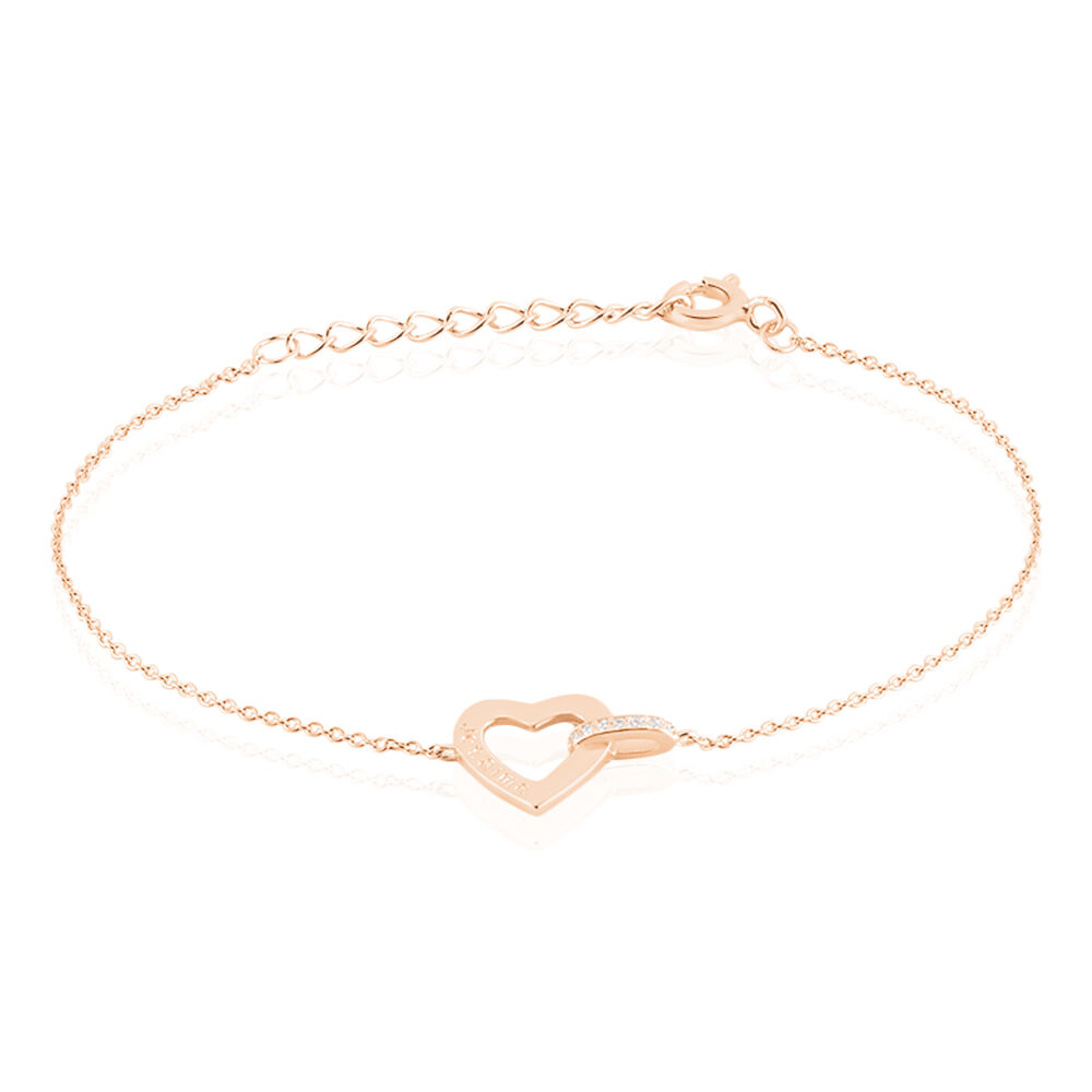 Bracelet Elanda Argent Rose Oxyde De Zirconium - Bracelets chaînes Femme | Marc Orian