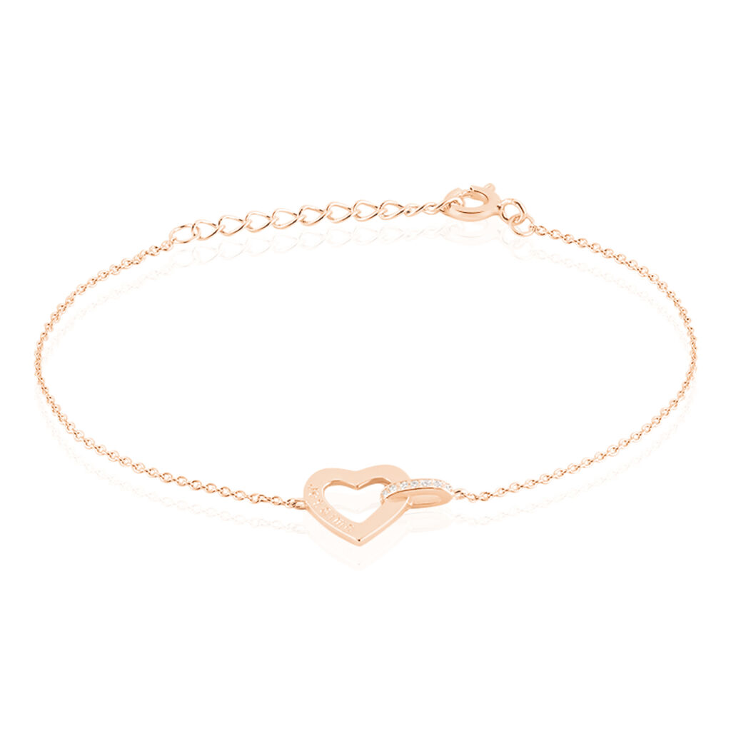 Bracelet Elanda Argent Rose Oxyde De Zirconium - Bracelets chaînes Femme | Marc Orian