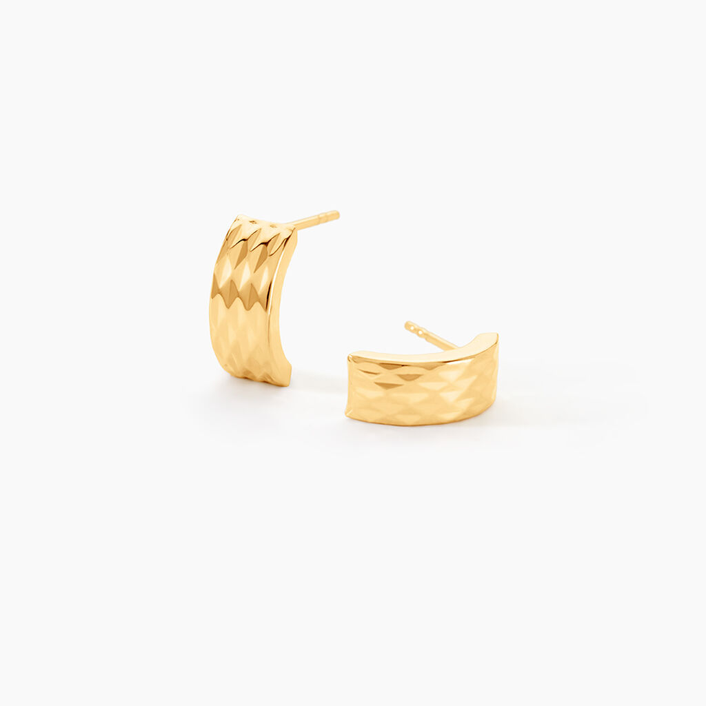 Cr&eacute;oles Dominik Or Jaune - Cr&eacute;oles Femme | Marc Orian