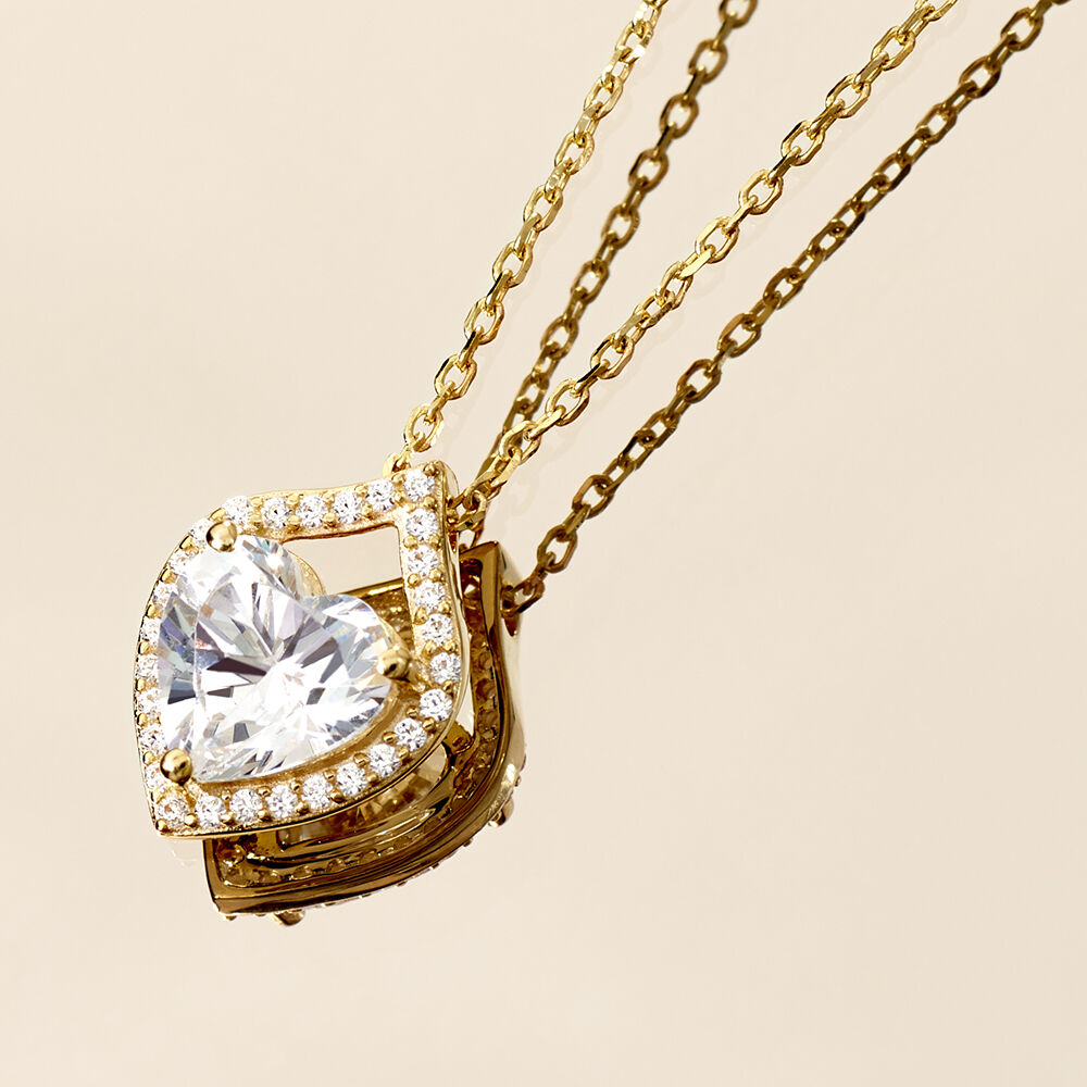 Collier Verounia Or Jaune Oxyde De Zirconium - Colliers avec pierres Femme | Marc Orian
