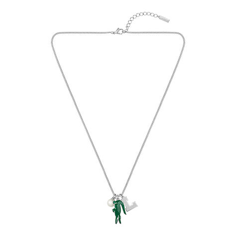 Collier Lacoste Umpire Acier Blanc Perle D'imitation - Bijoux Homme | Marc Orian