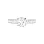 Bague Celia Or Blanc Diamant - Solitaires Femme | Marc Orian