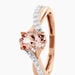 Bague Solitaire Or Rose Lisbet Morganite - Bagues pierres fines Femme | Marc Orian