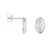 Boucles D'oreilles Puces Arone Argent Blanc Oxyde De Zirconium - Pendantes Femme | Marc Orian