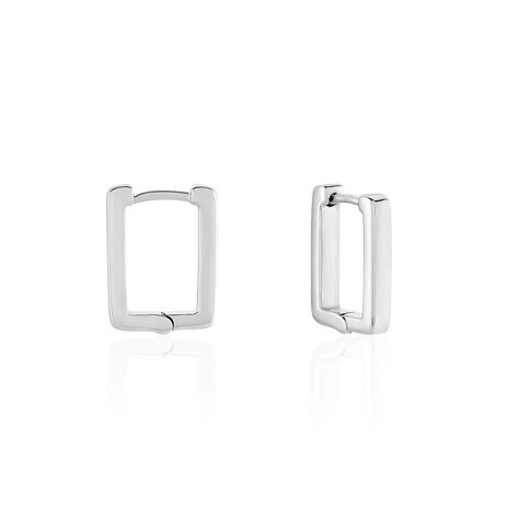 Cr&eacute;oles Keiko Argent Blanc - Cr&eacute;oles Femme | Marc Orian