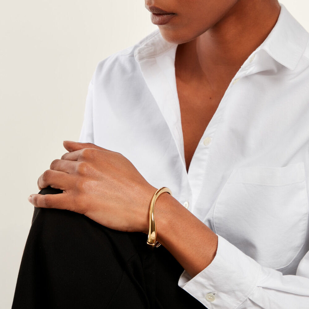 Bracelet Jonc Mamamia Acier Jaune - Bracelets joncs Femme | Marc Orian