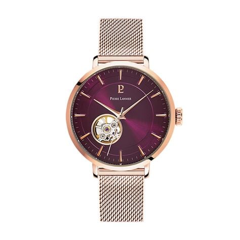 Montre Pierre Lannier Automatic Framboise - Montres automatiques Femme | Marc Orian