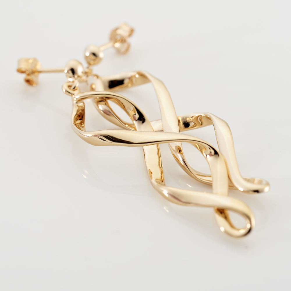 Boucles D'oreilles Pendantes Indi Plaqu&eacute; Or Jaune - Pendantes Femme | Marc Orian