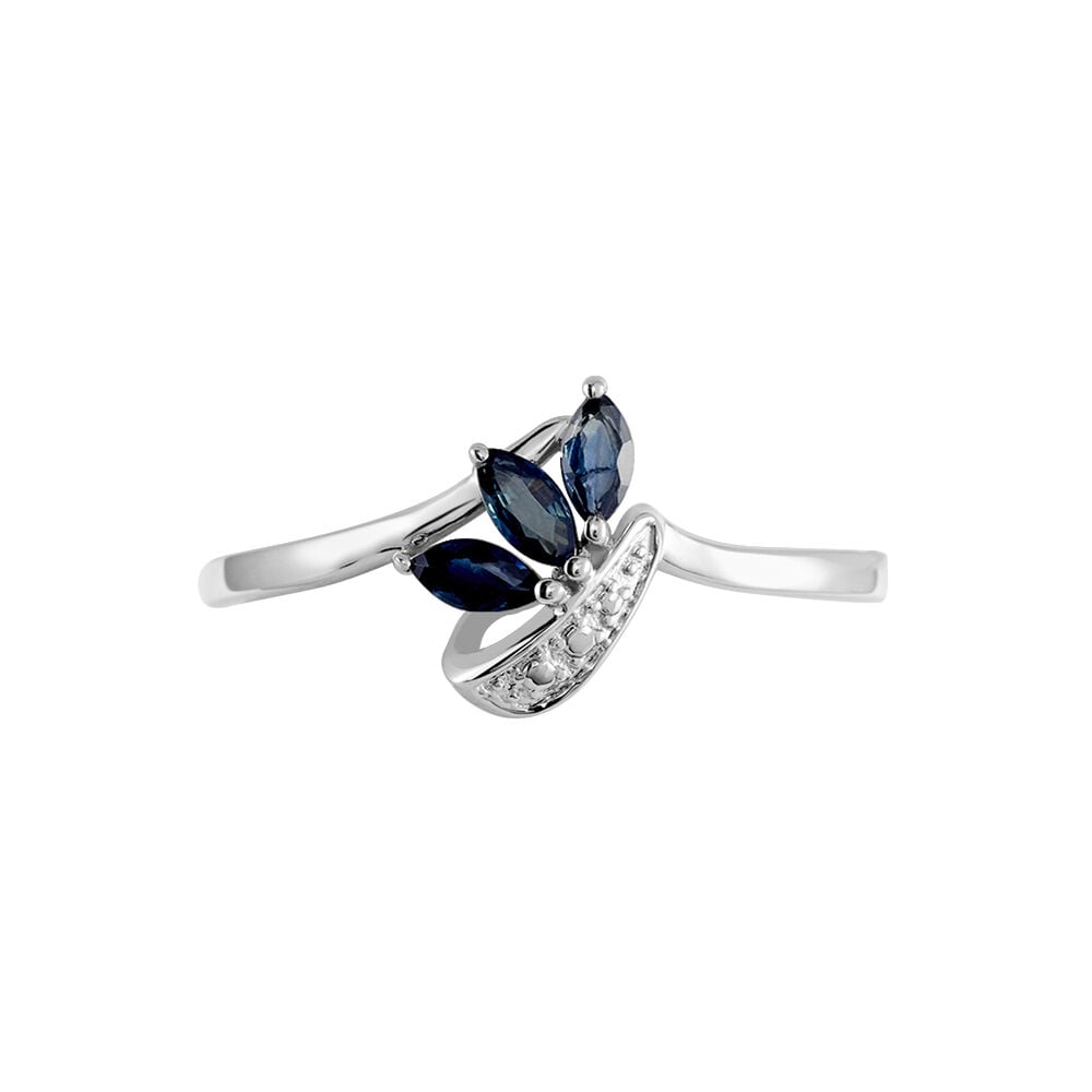 Bague Valy Or Blanc Saphir - Bagues vintage Femme | Marc Orian