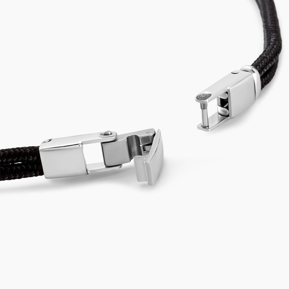 Bracelet Fabrice Acier Blanc - Bracelets cordons Homme | Marc Orian