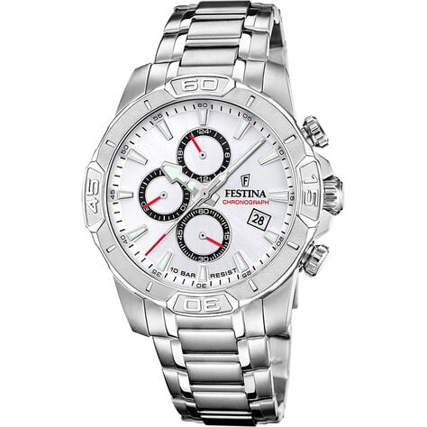 Montre Festina Timeless Chronograph Argenté - Fête des pères Homme | Marc Orian
