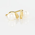 Boucles D'oreilles Puces Odelle Or Jaune Perle De Culture - Puces Femme | Marc Orian