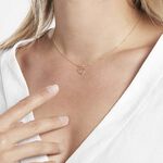 Pendentif Eudocie Coeur Strie Or Jaune - Pendentifs Femme | Marc Orian