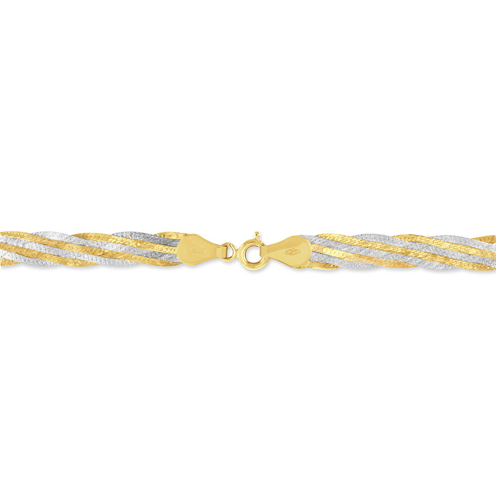 Bracelet Jasmin Tresse Or Bicolore - Bracelets cha&icirc;nes Femme | Marc Orian