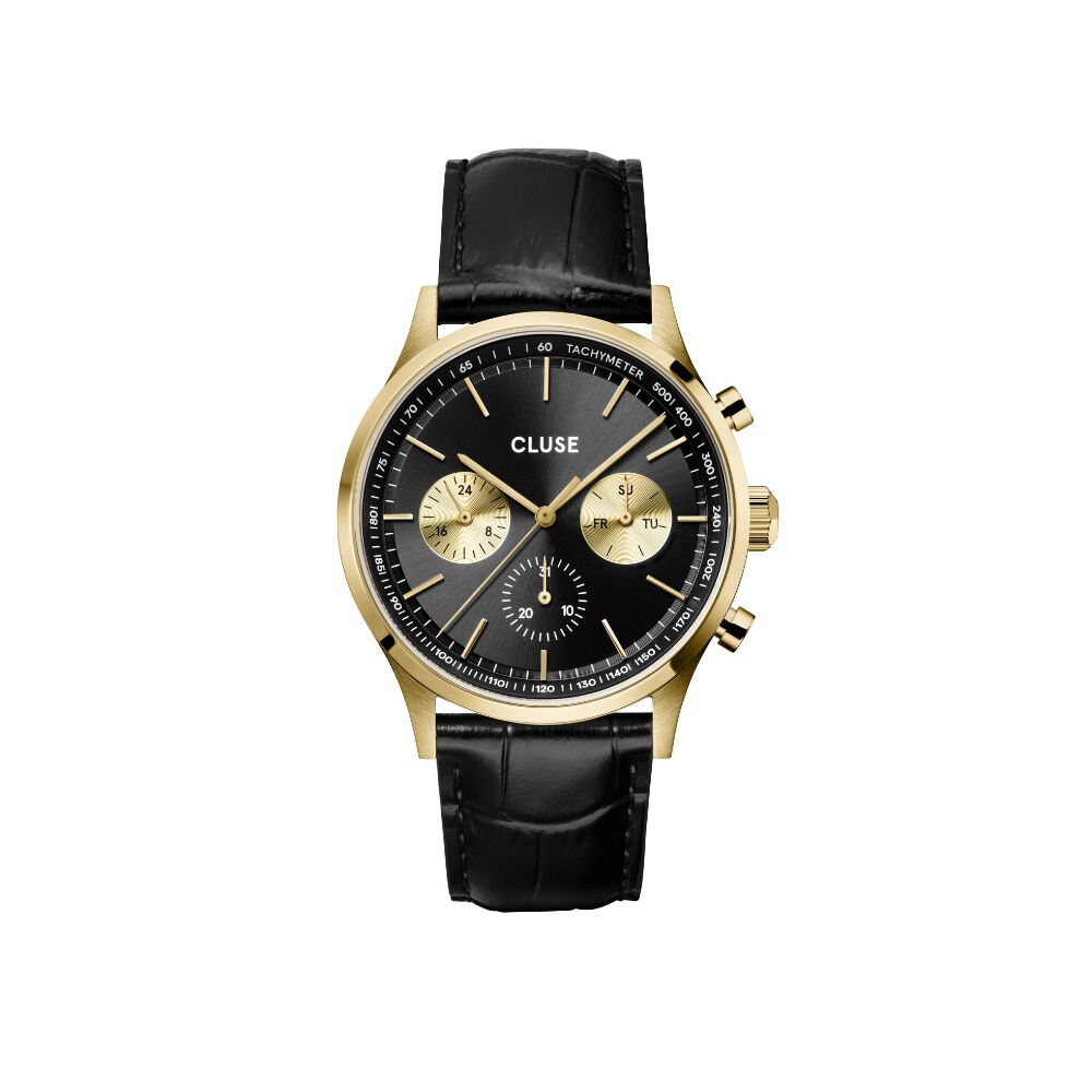 Montre Cluse Antheor Multifonction Noir - Montres &eacute;tanches Homme | Marc Orian